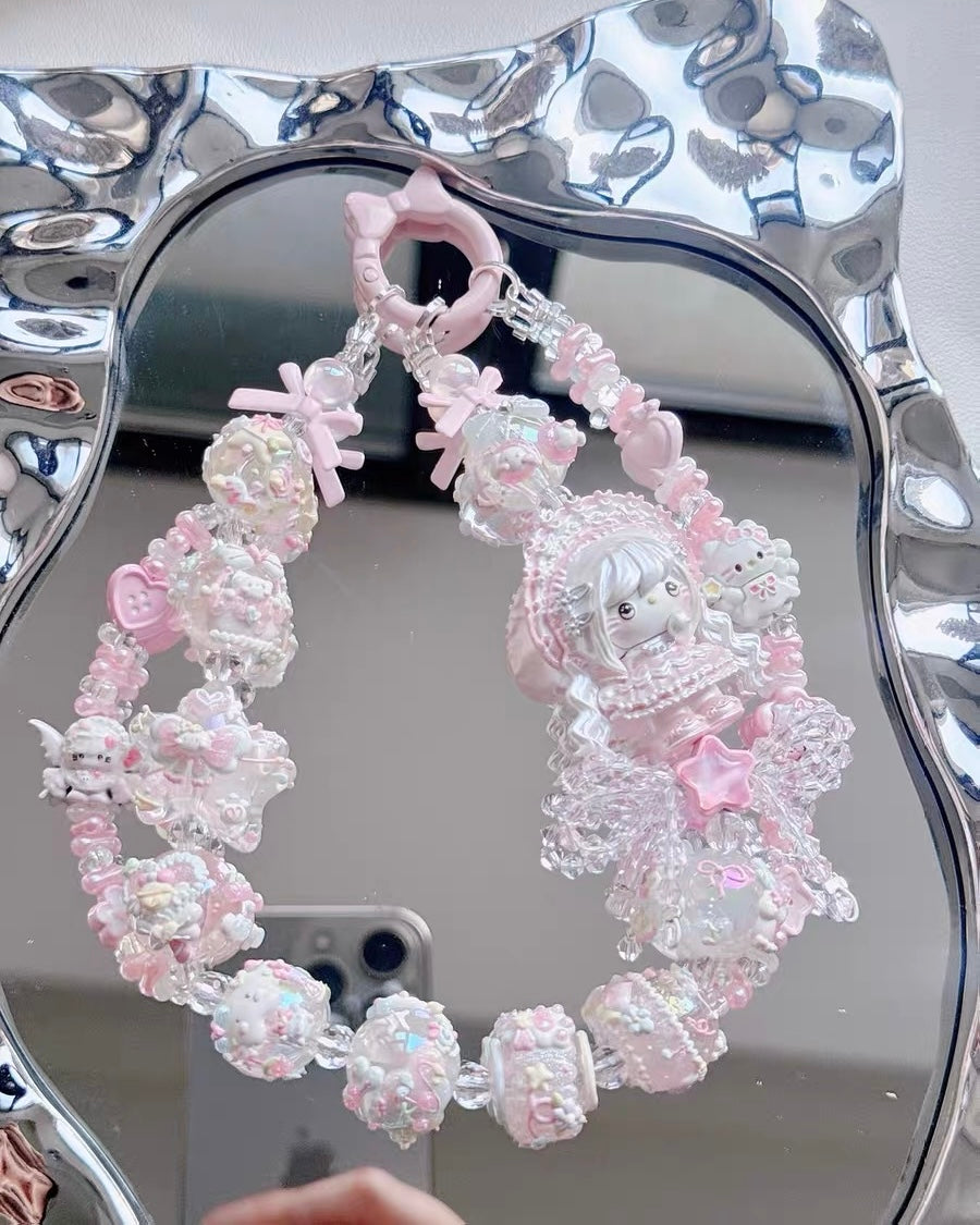 Cute Girl Handmade Keychain