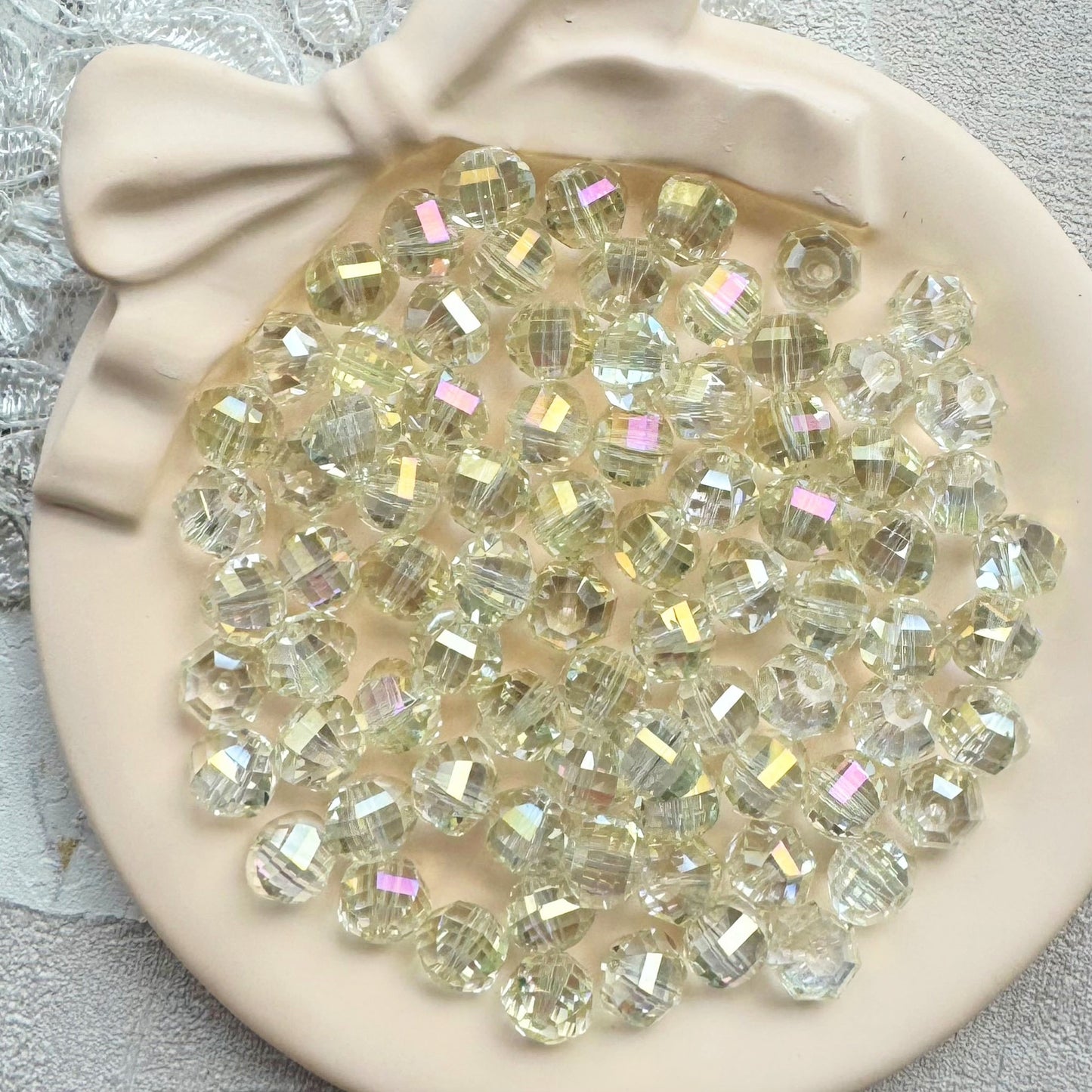 8mm Crystal Glass Beads