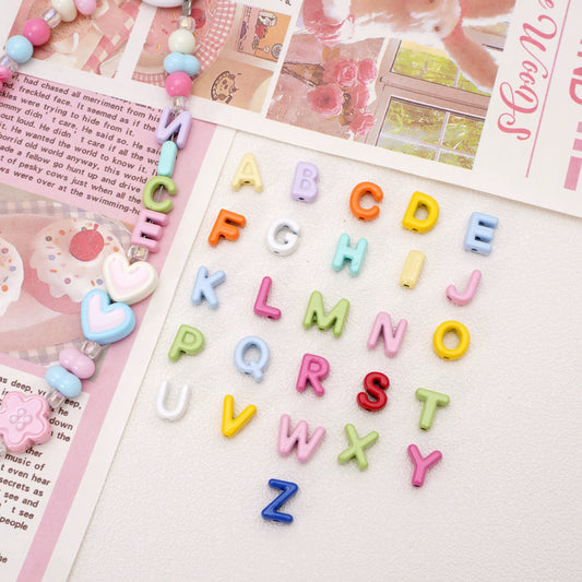 Alphabet Alloy Beads
