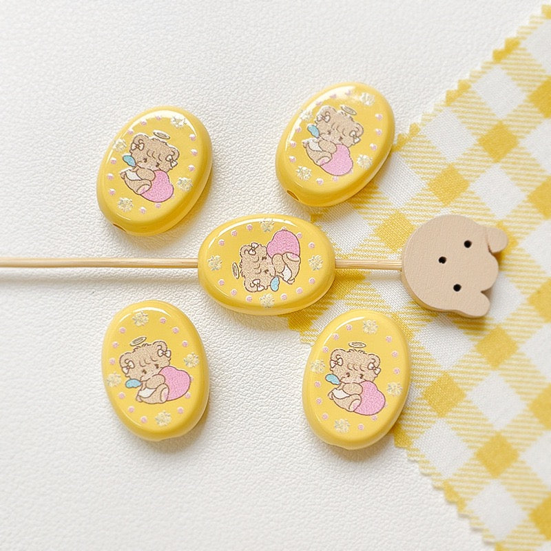 Light Yellow Square Bead