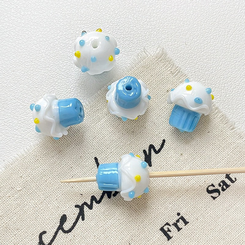Glass Mushroom Beads