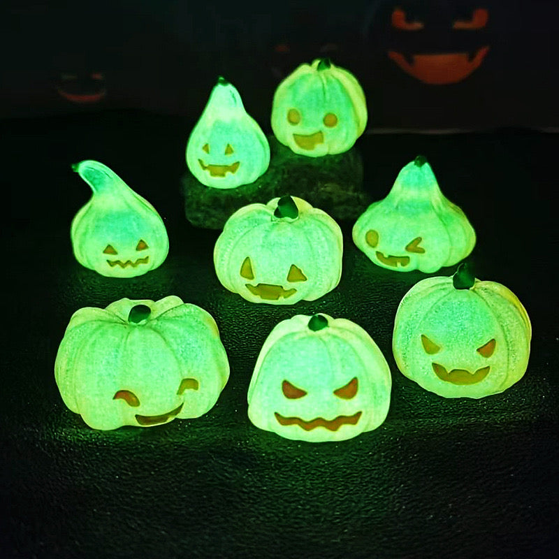 Glow-In-The-Dark Halloween Pumpkin Charm