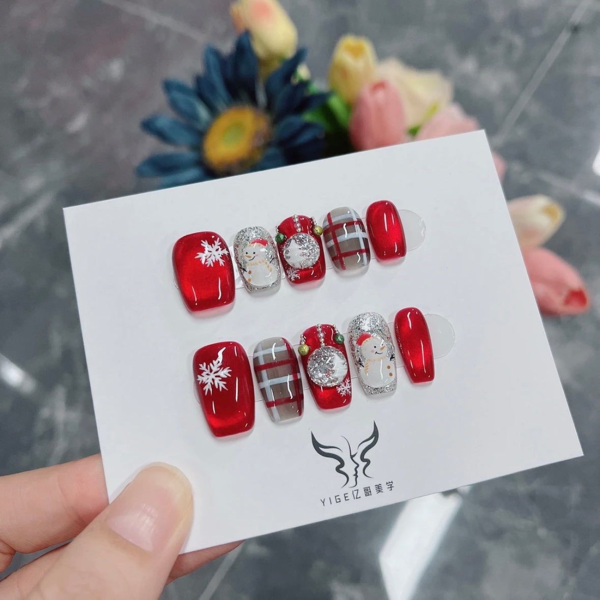 Christmas Handmade Nails