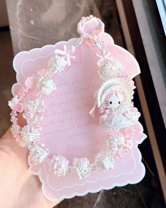 Cute Girl Handmade Keychain