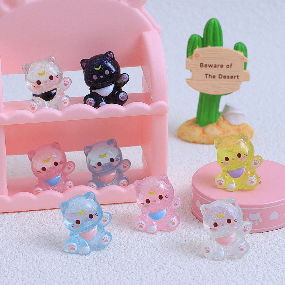 Creative stereo cartoon luminous Miffy rabbit handmade DIY accessories ...