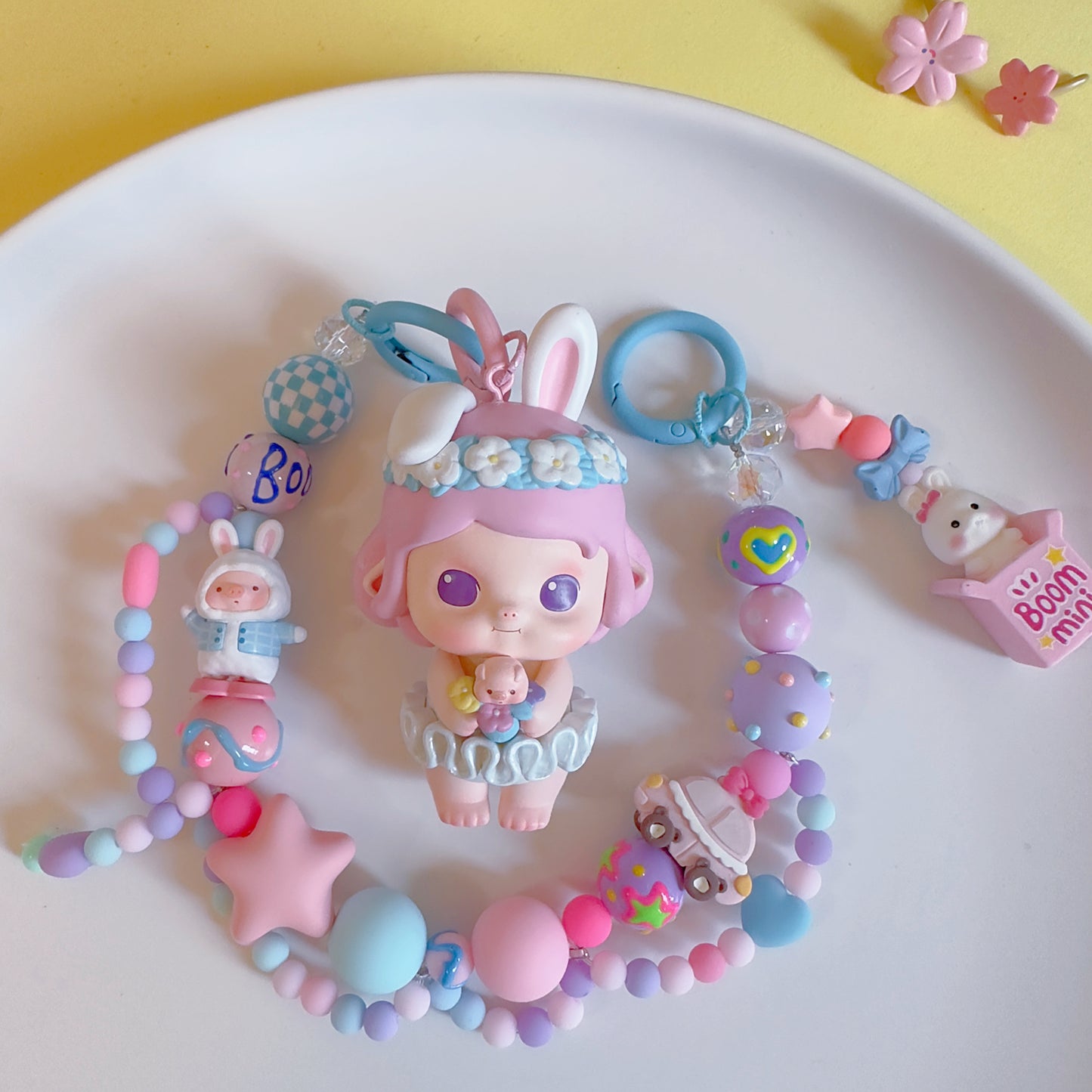 Cute Girl Handmade Keychain