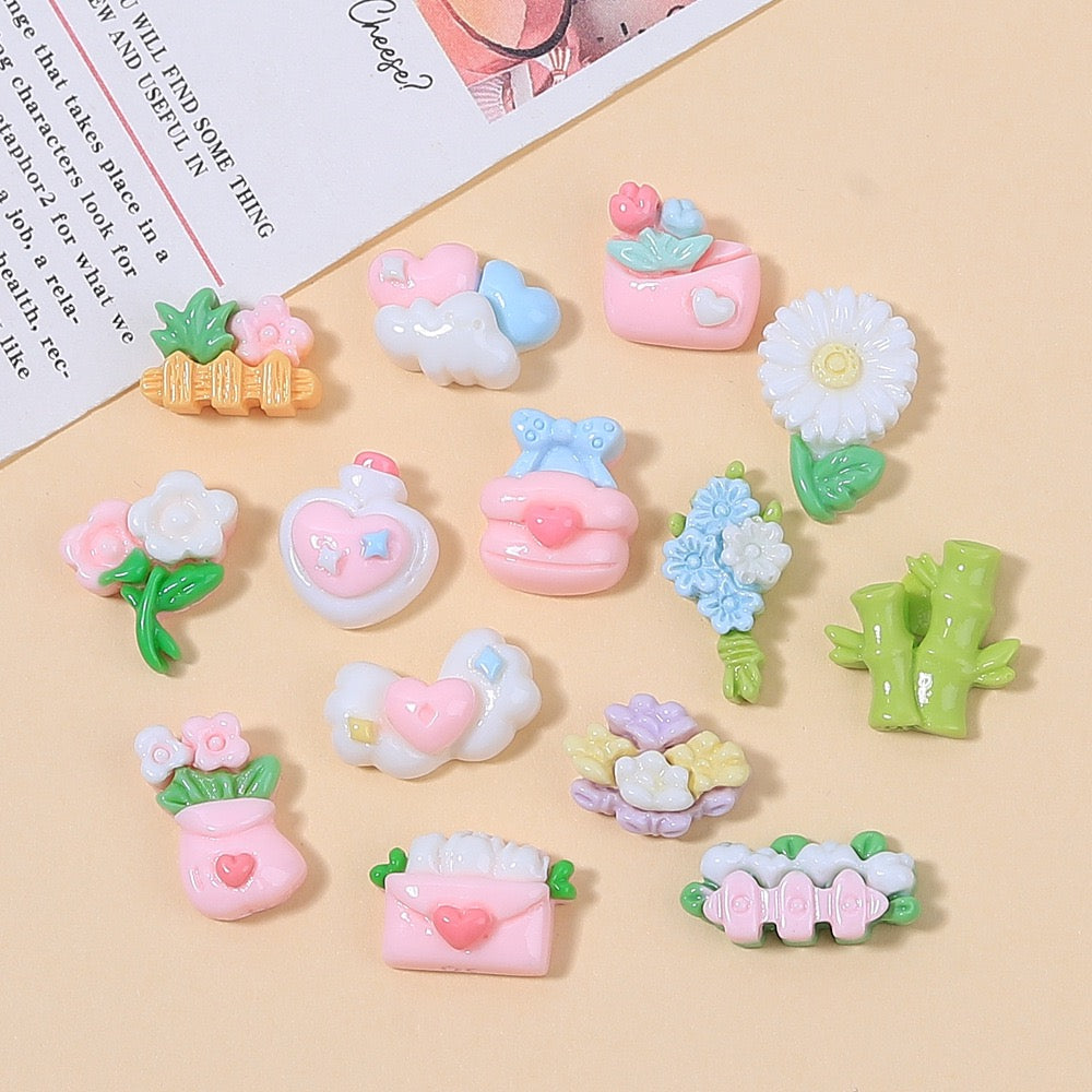 Miniature Flowers Charm