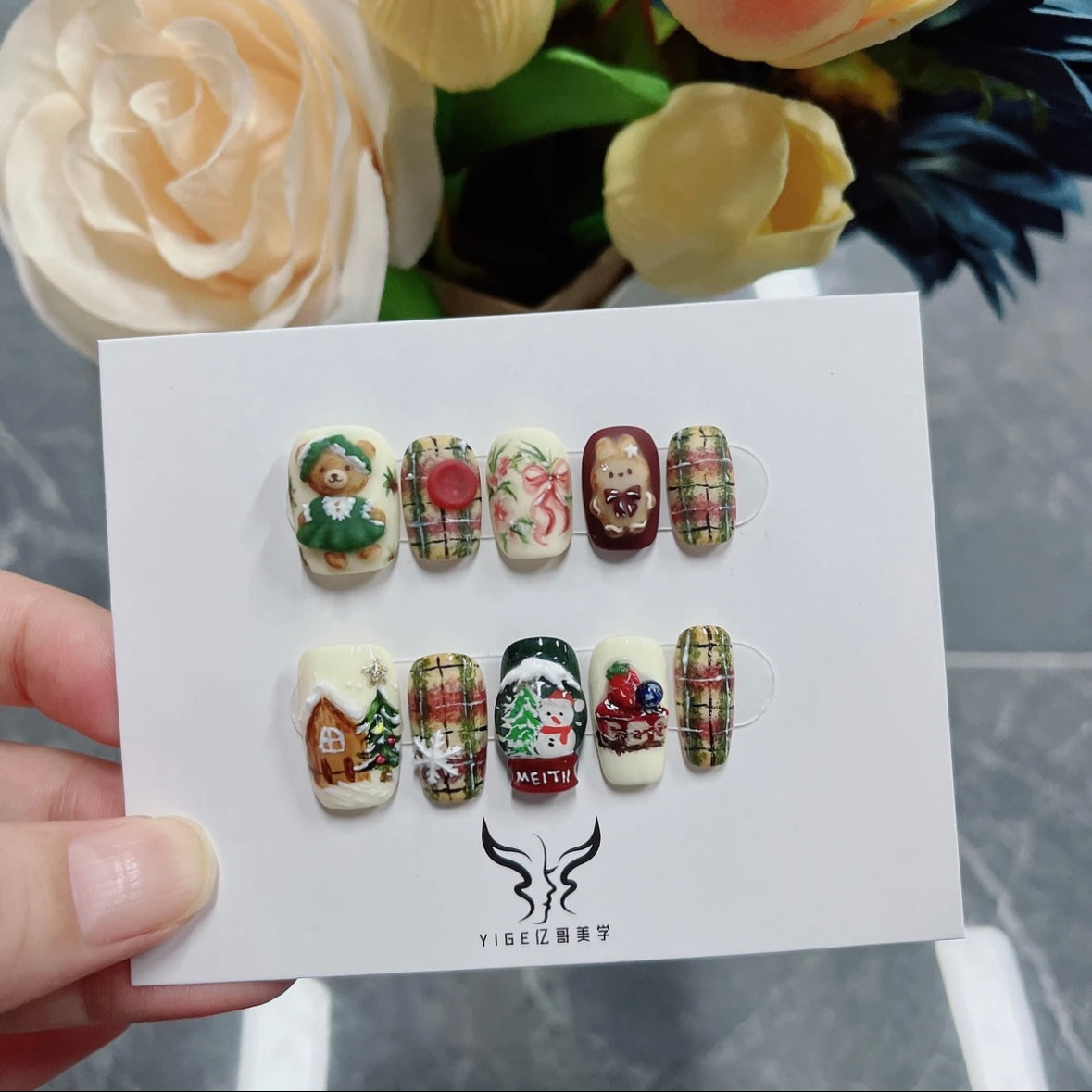 Christmas Handmade Nails