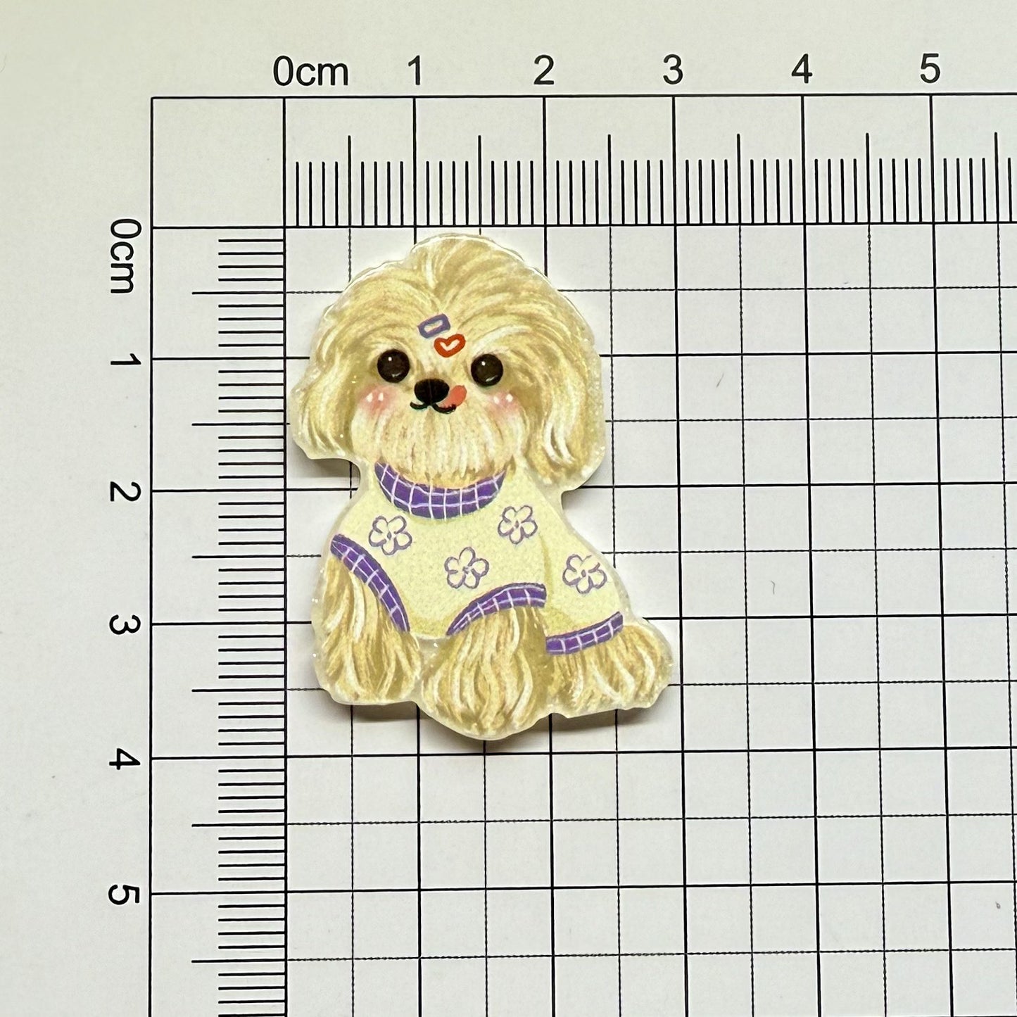 Cute Puppy Acrylic Patch