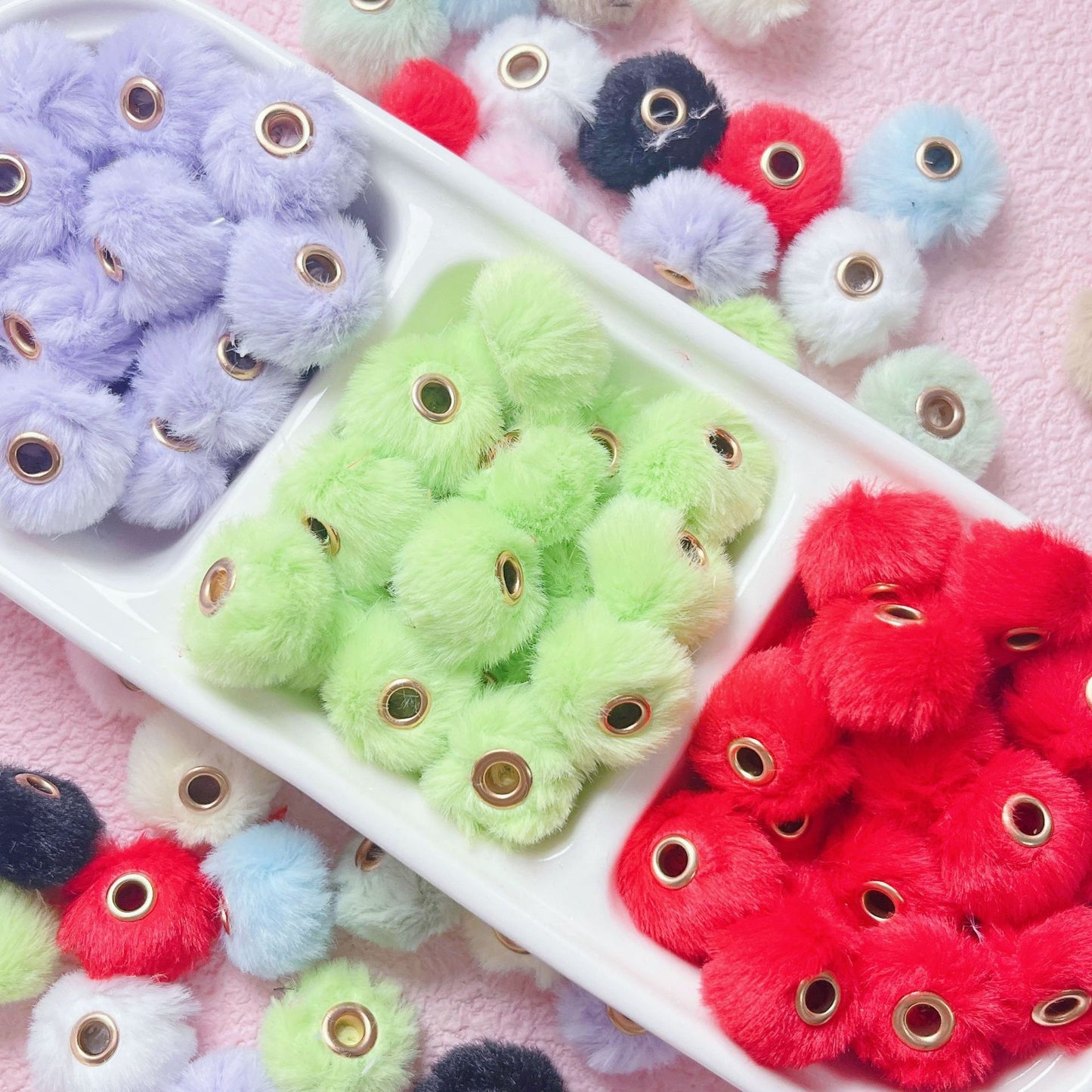 Fuzzy Soft Ball Beads