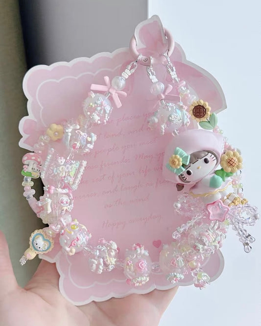 Cute Girl Handmade Keychain