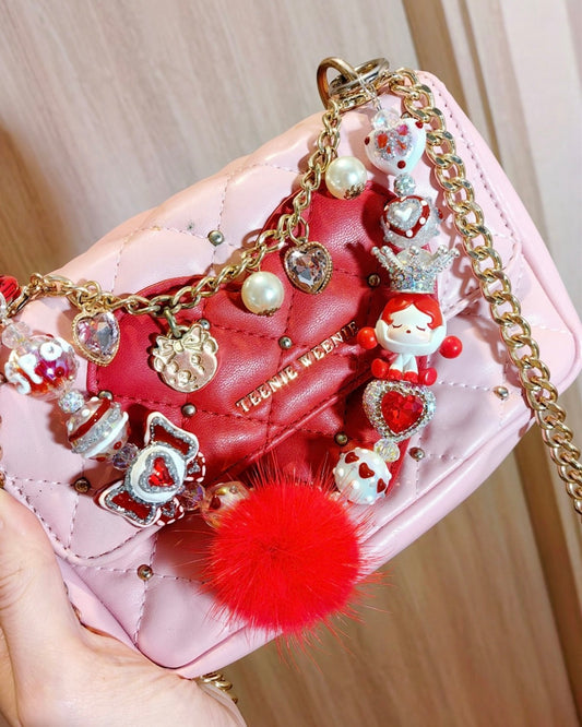 Red SP Mobile Phone Bag Pendant