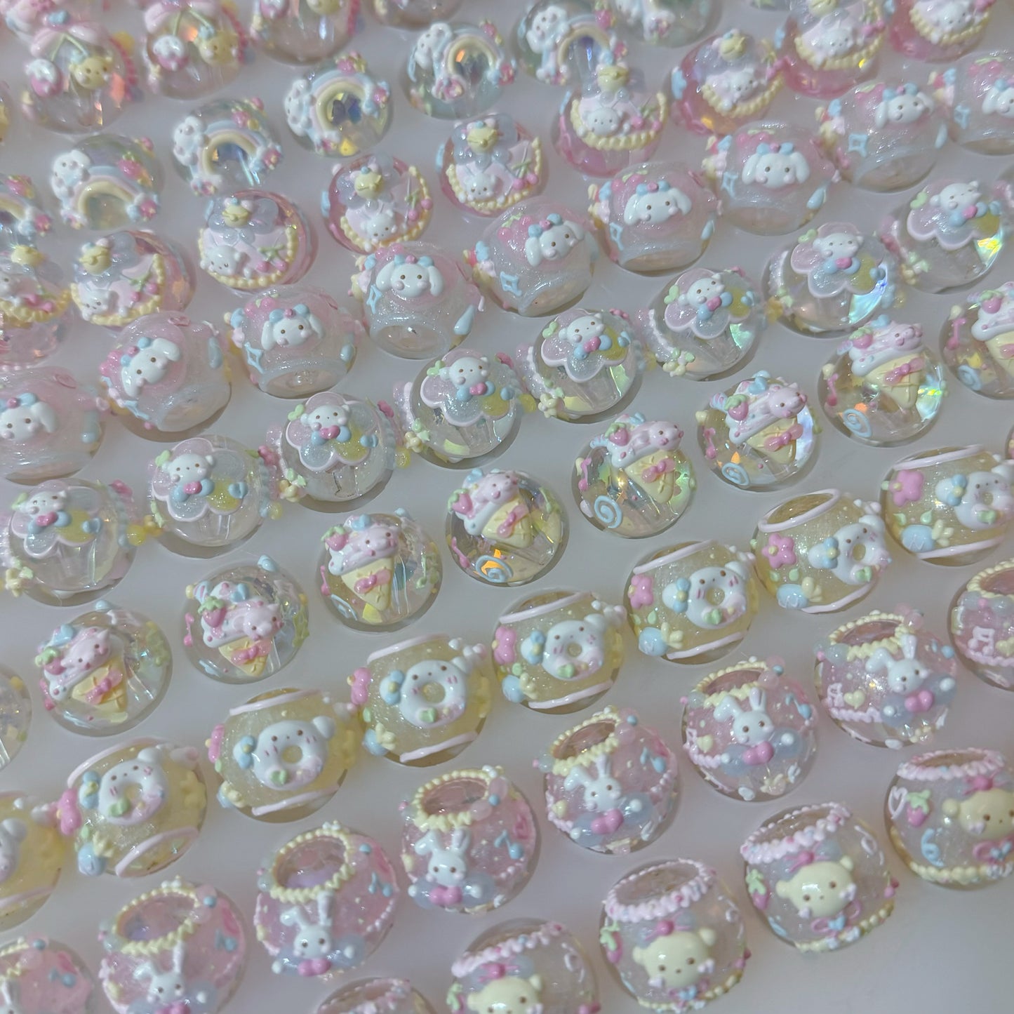Macaron Cartoon Hand-Painted Beads