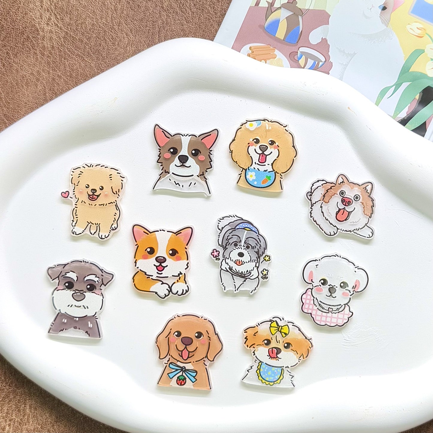 Cute Puppy Acrylic Patch