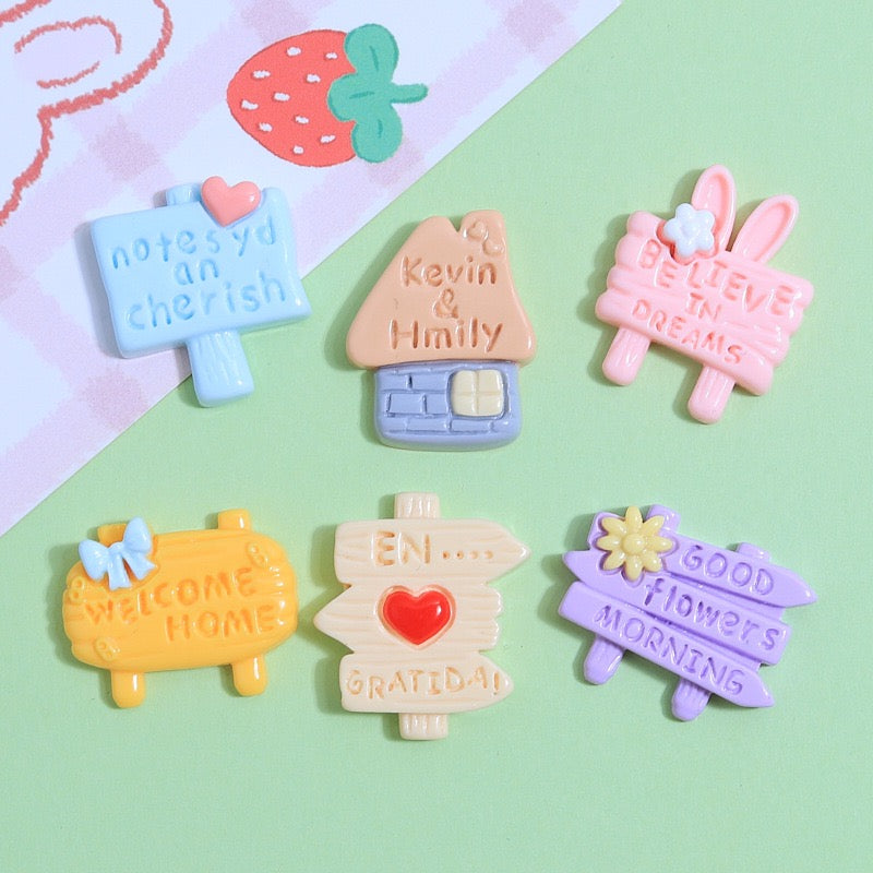 Cute Road Sign Charm