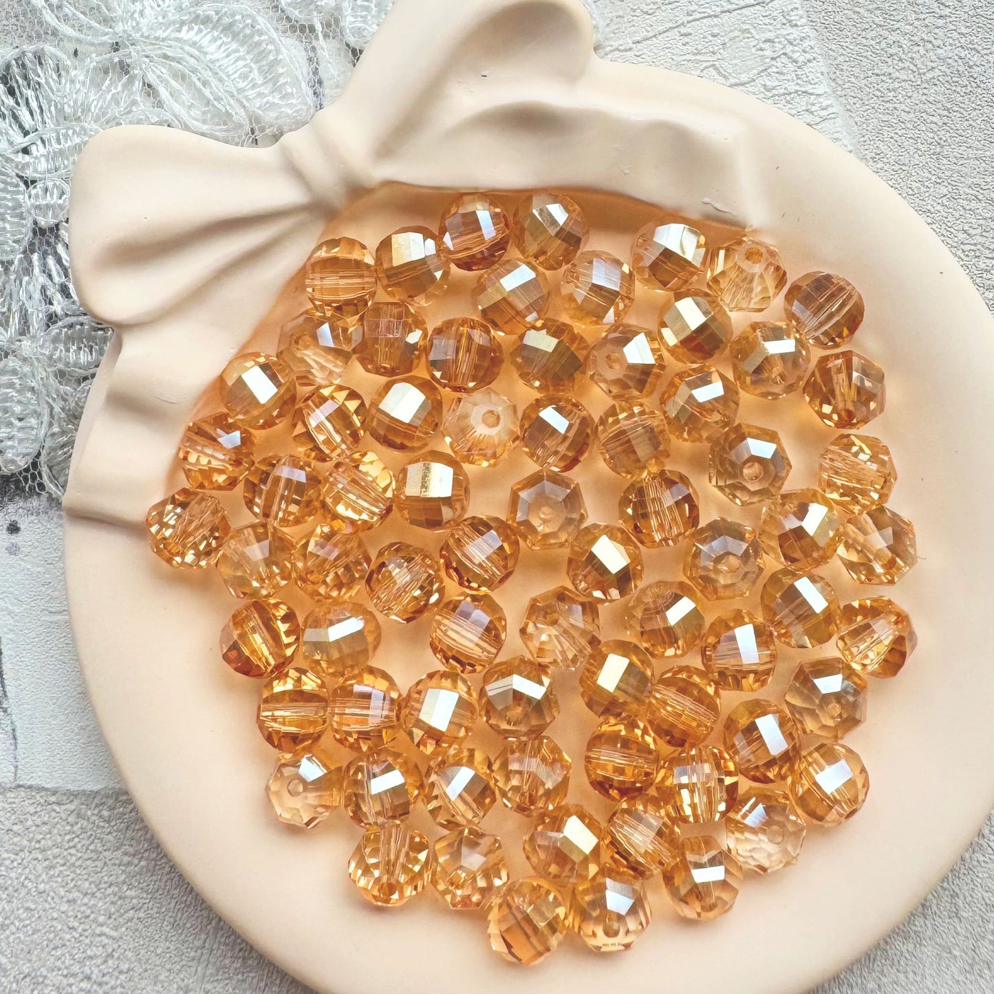 8mm Crystal Glass Beads