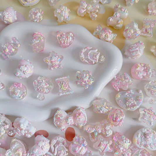 Hand-Painted Beads On Different-Shaped Macarons