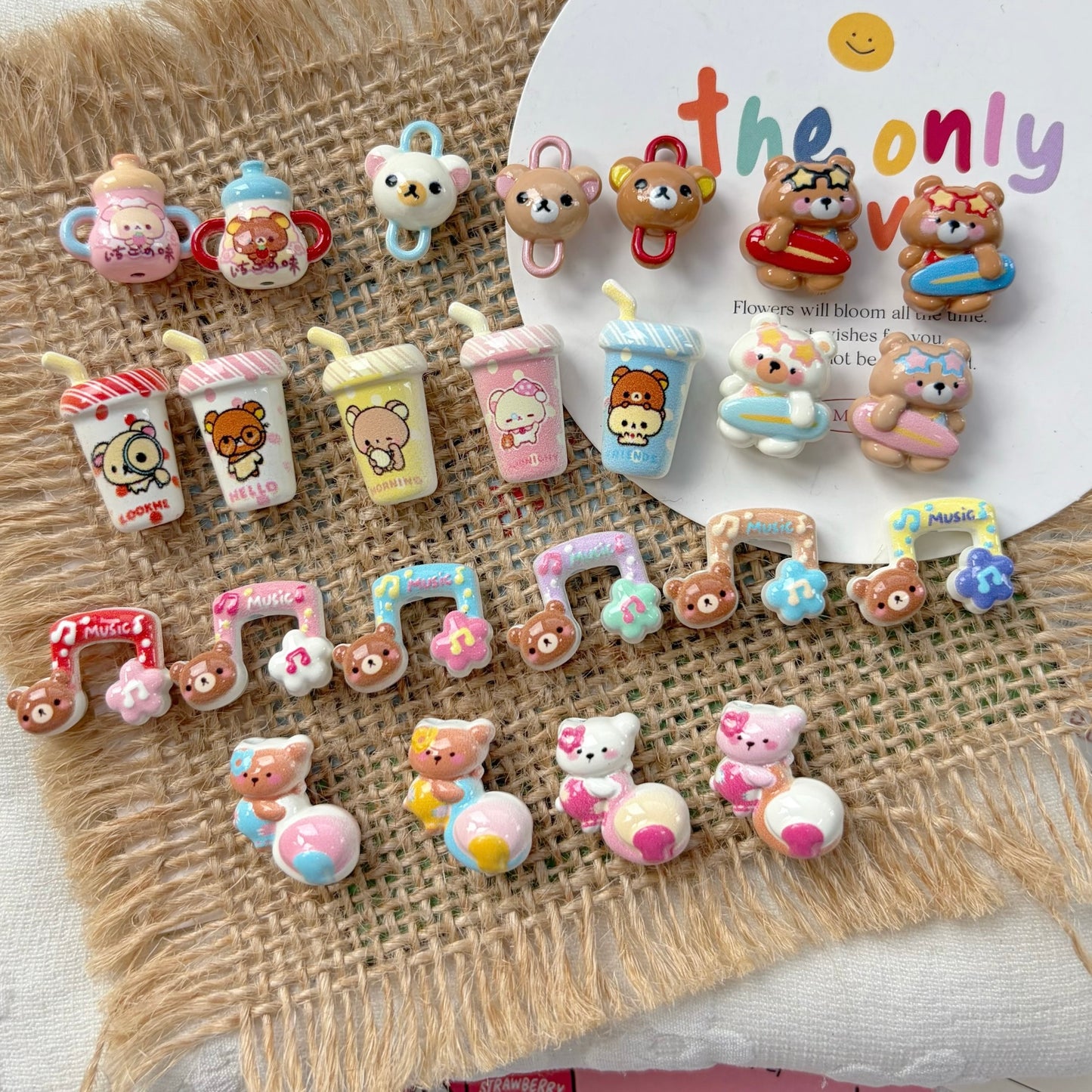 Cute Bear Alloy Beads
