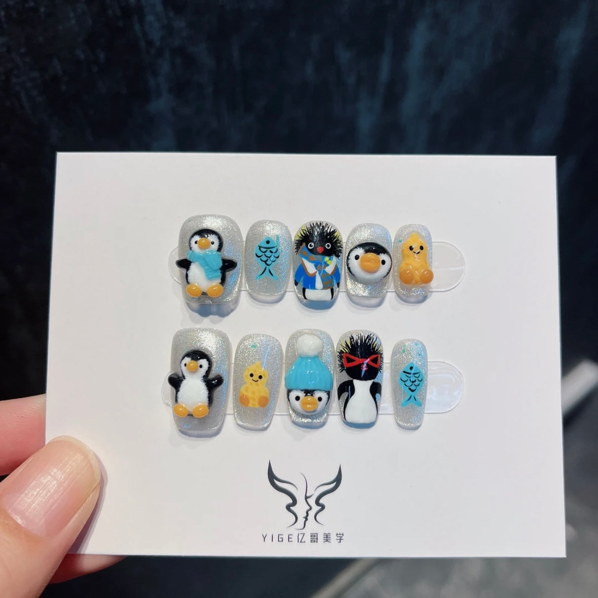 Handmade Penguin Nail