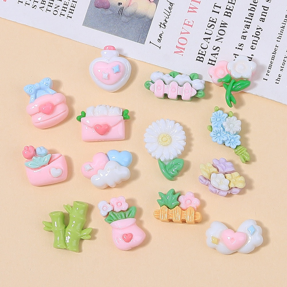 Miniature Flowers Charm