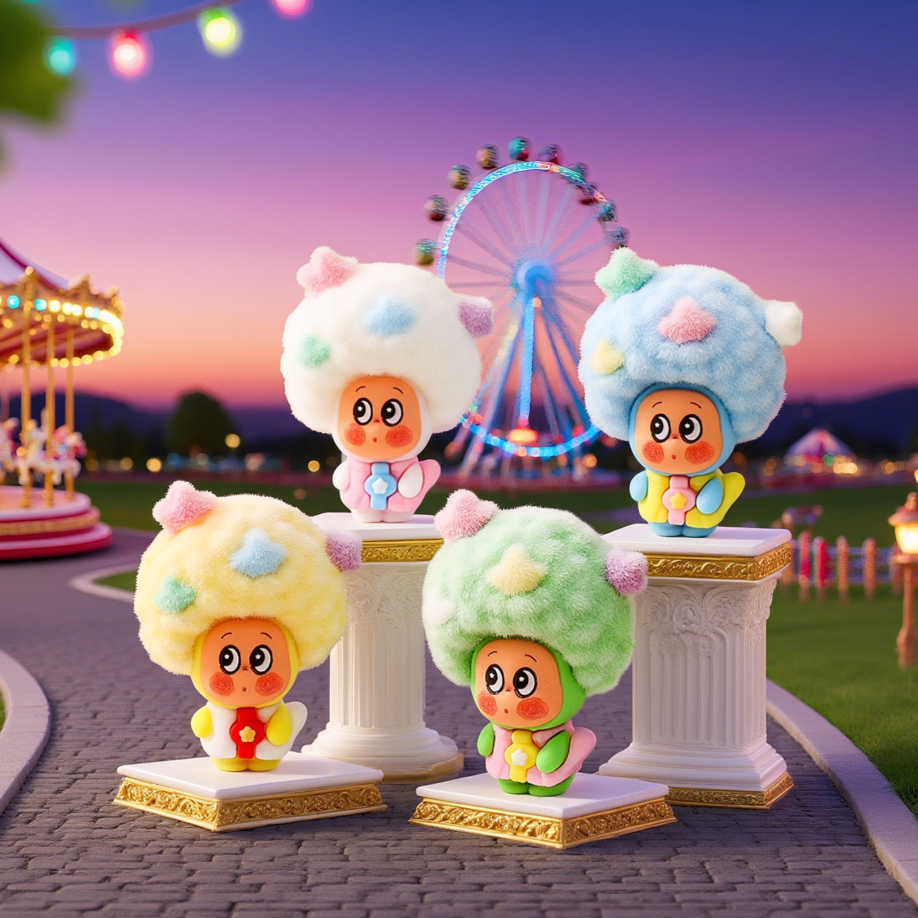 A little Guy With An Afro Charm