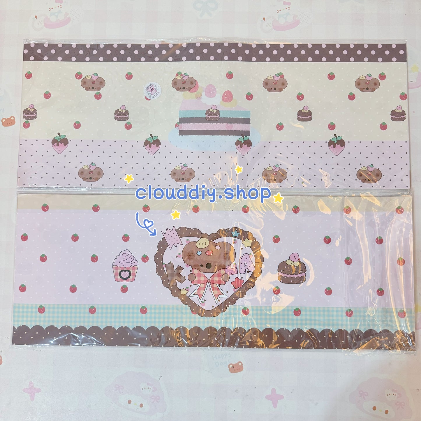 {Sync with video} Packaging Paper