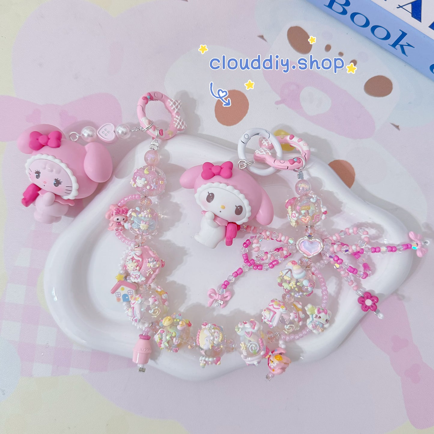 Cute Girl Handmade Keychain