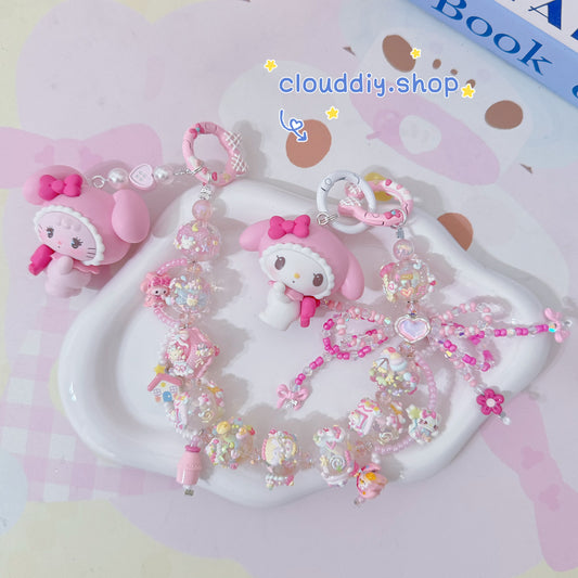 Cute Girl Handmade Keychain