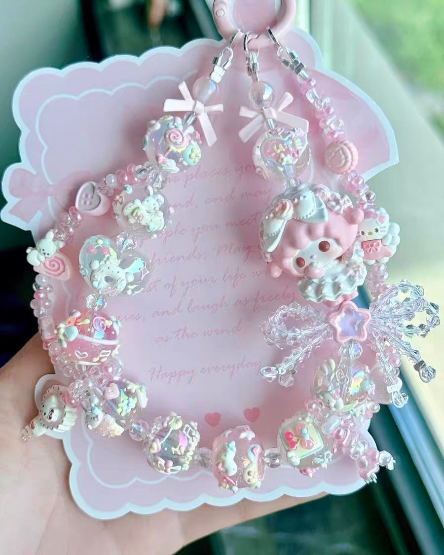 Cute Girl Handmade Keychain