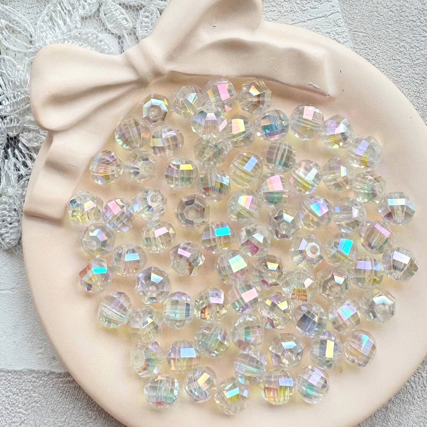 8mm Crystal Glass Beads