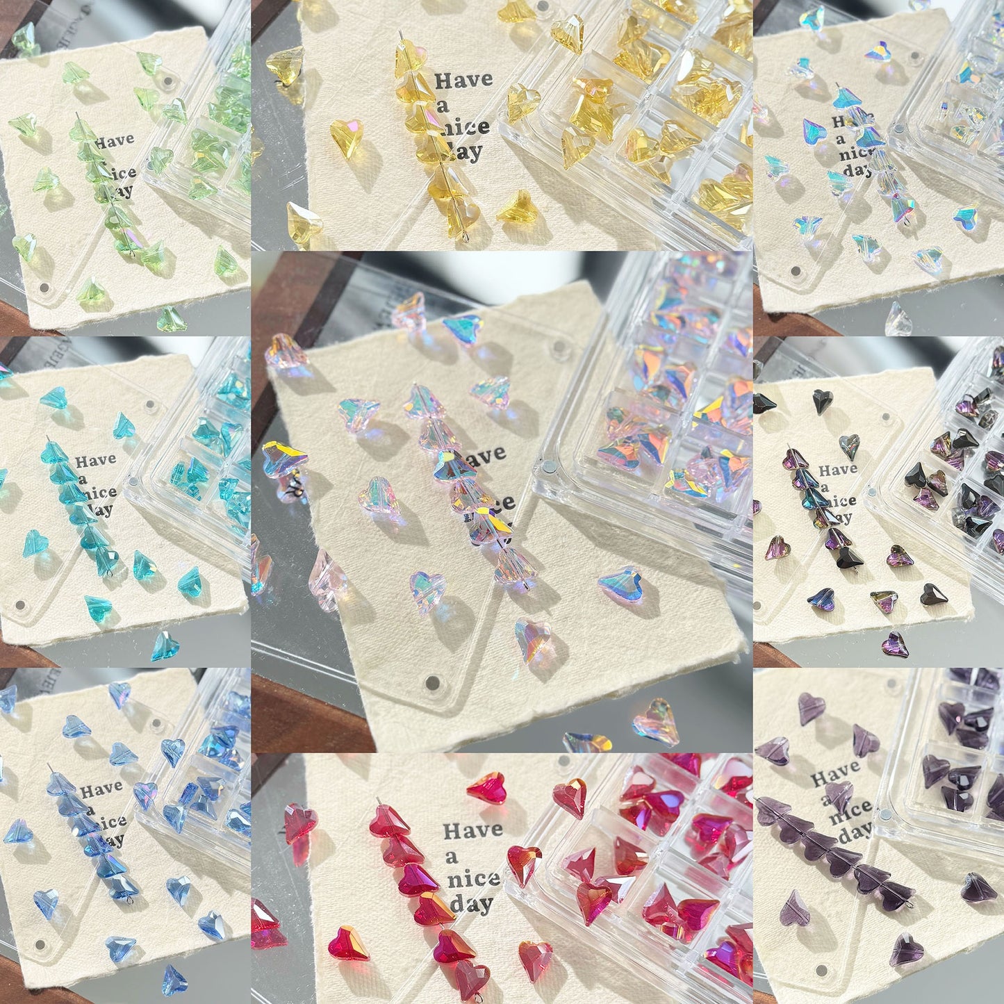 Heart Shiny Beads