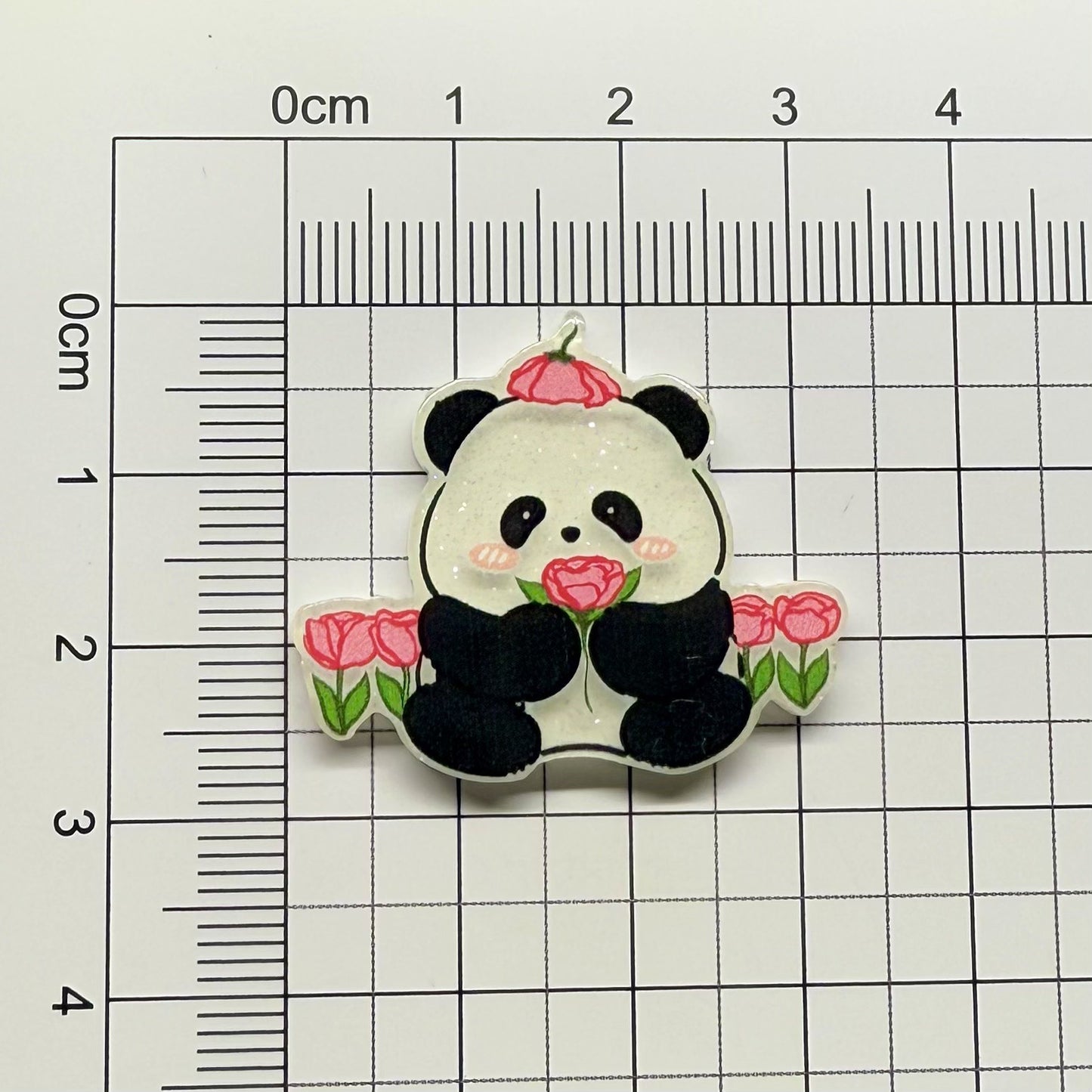 Cute Panda Acrylic Patch