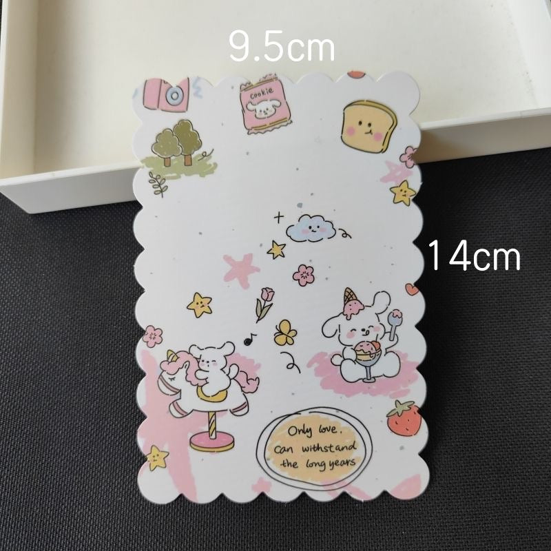 {Sync with video} Packaging Card Paper