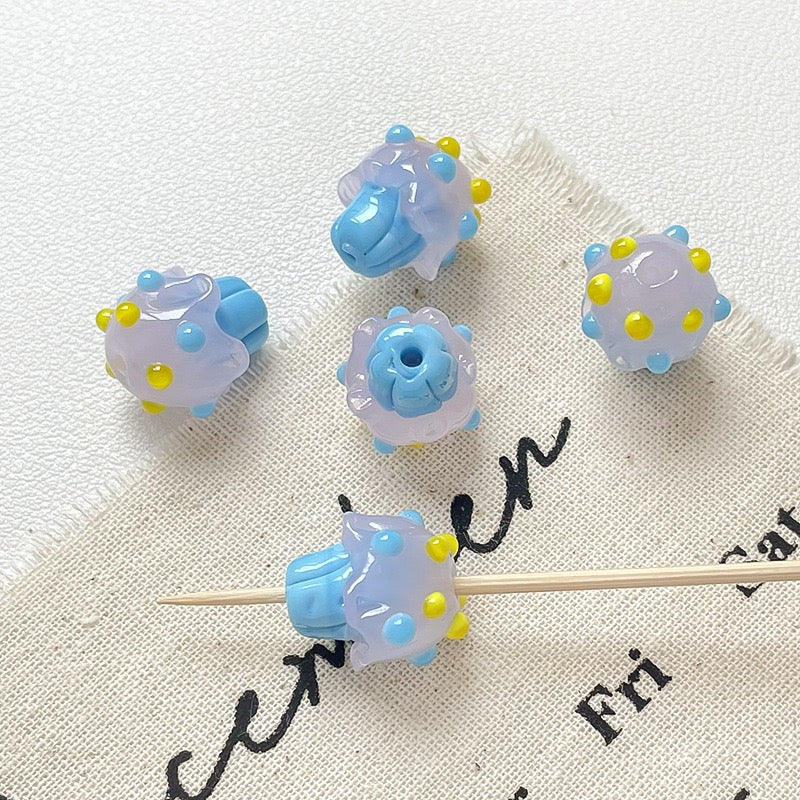 Glass Mushroom Beads