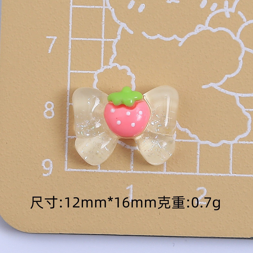 Strawberry Bow Charm