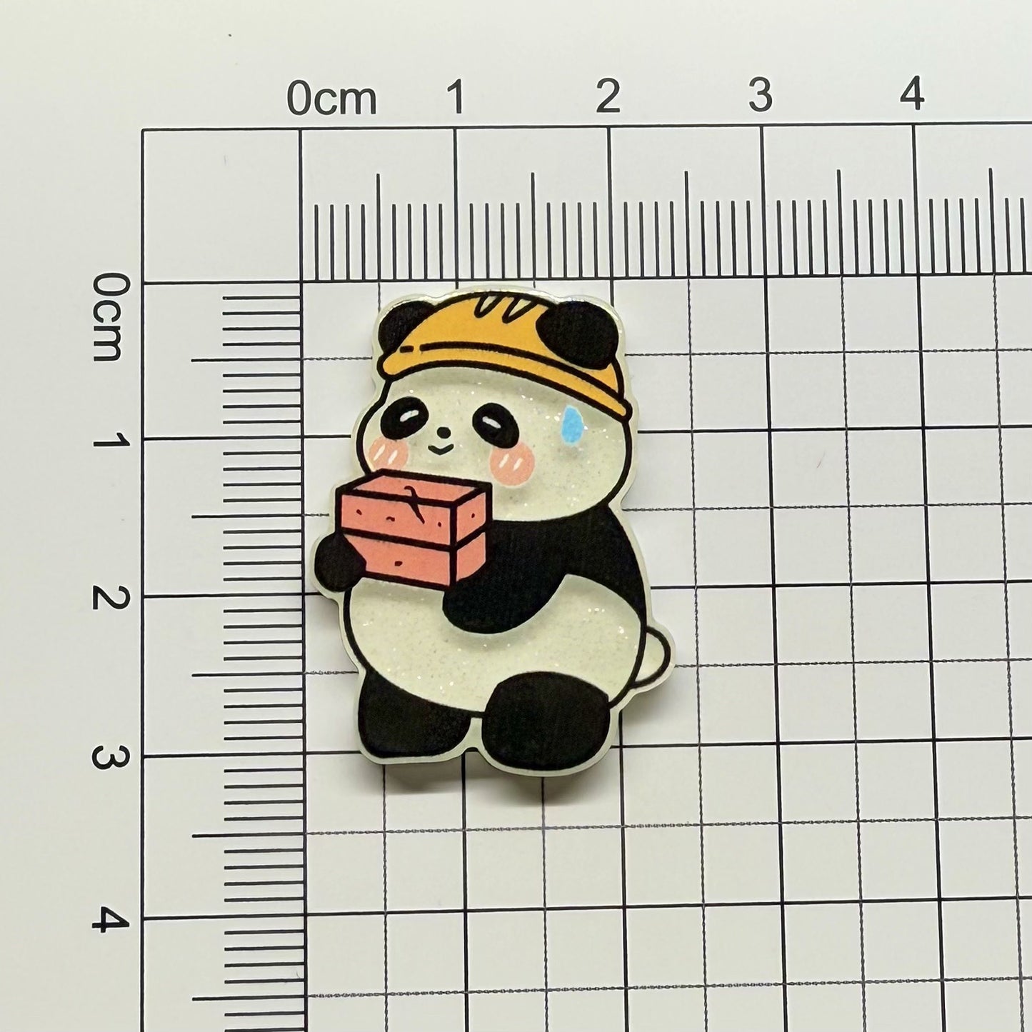 Cute Panda Acrylic Patch