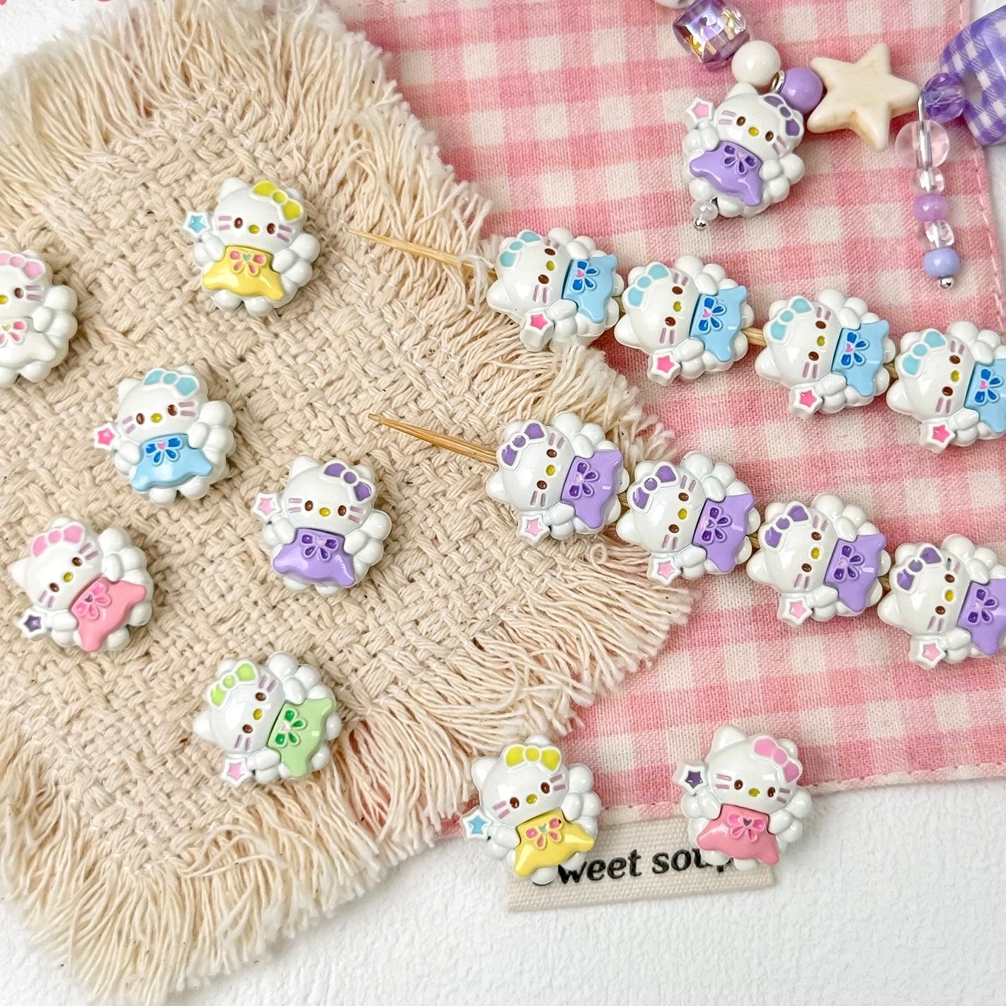 Hello Kitty Alloy Beads