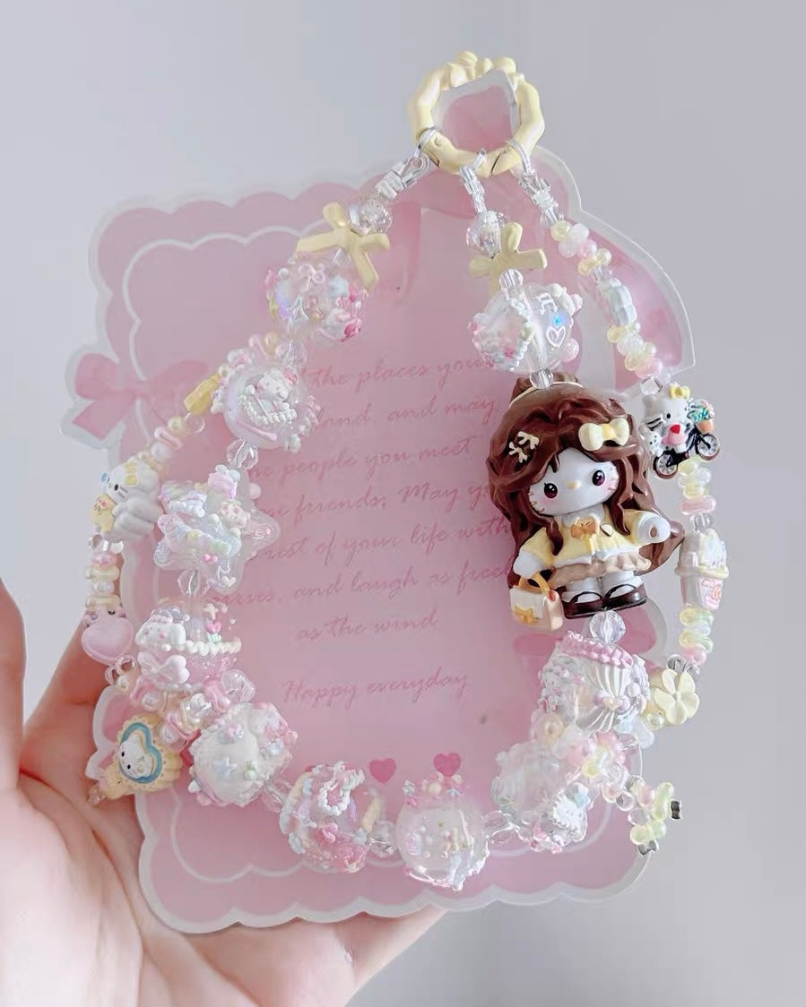 Cute Girl Handmade Keychain