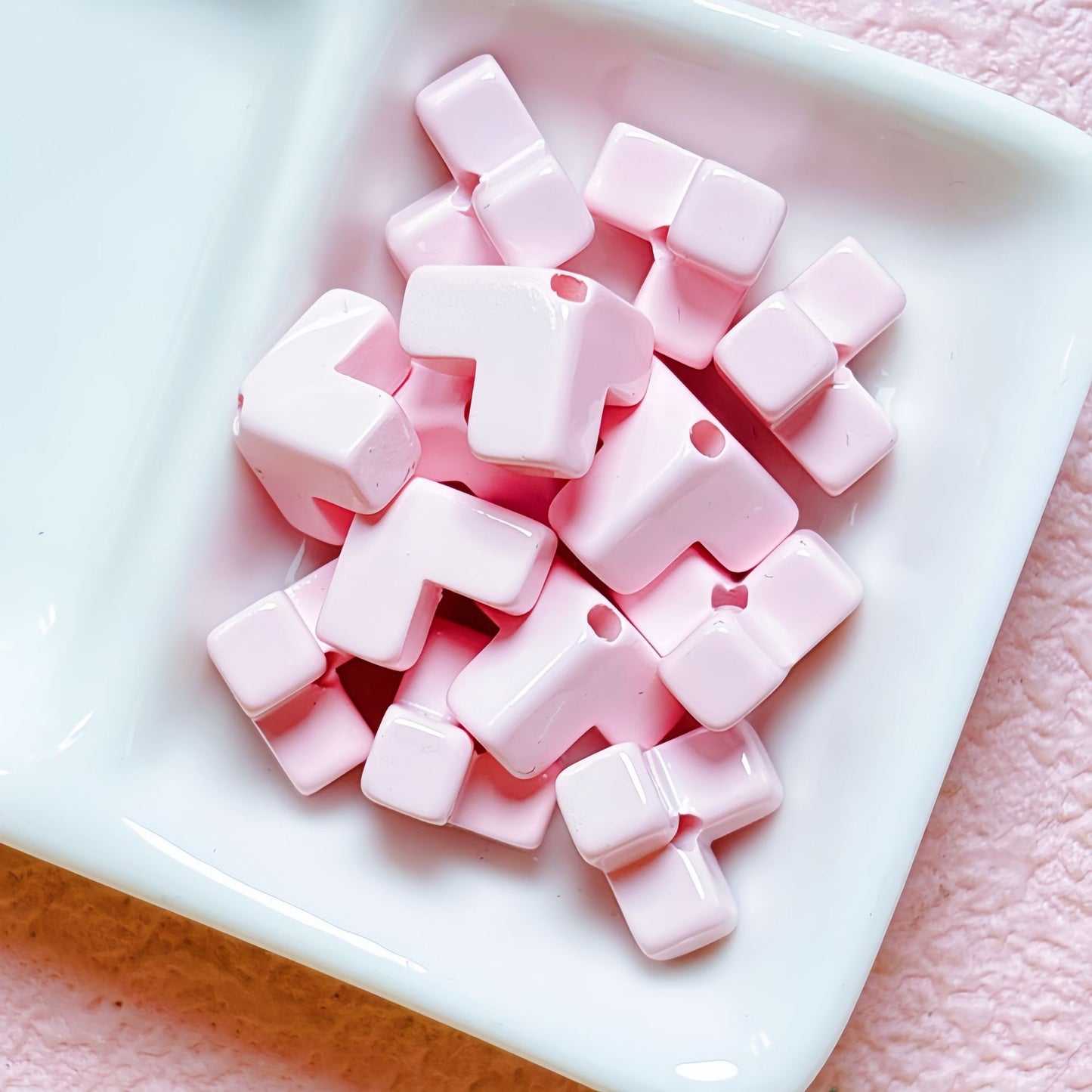 Square Block Stringing Beads