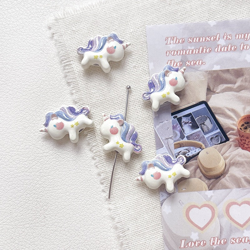 Unicorn Alloy Beads