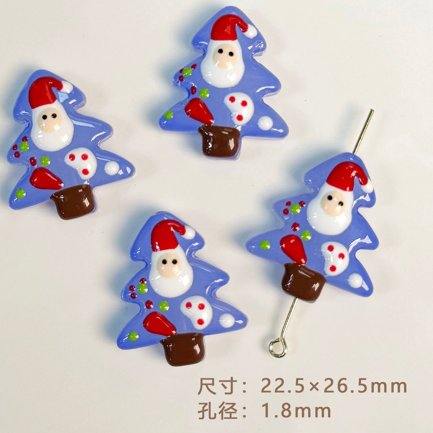 Christmas Hand-Painted Beads