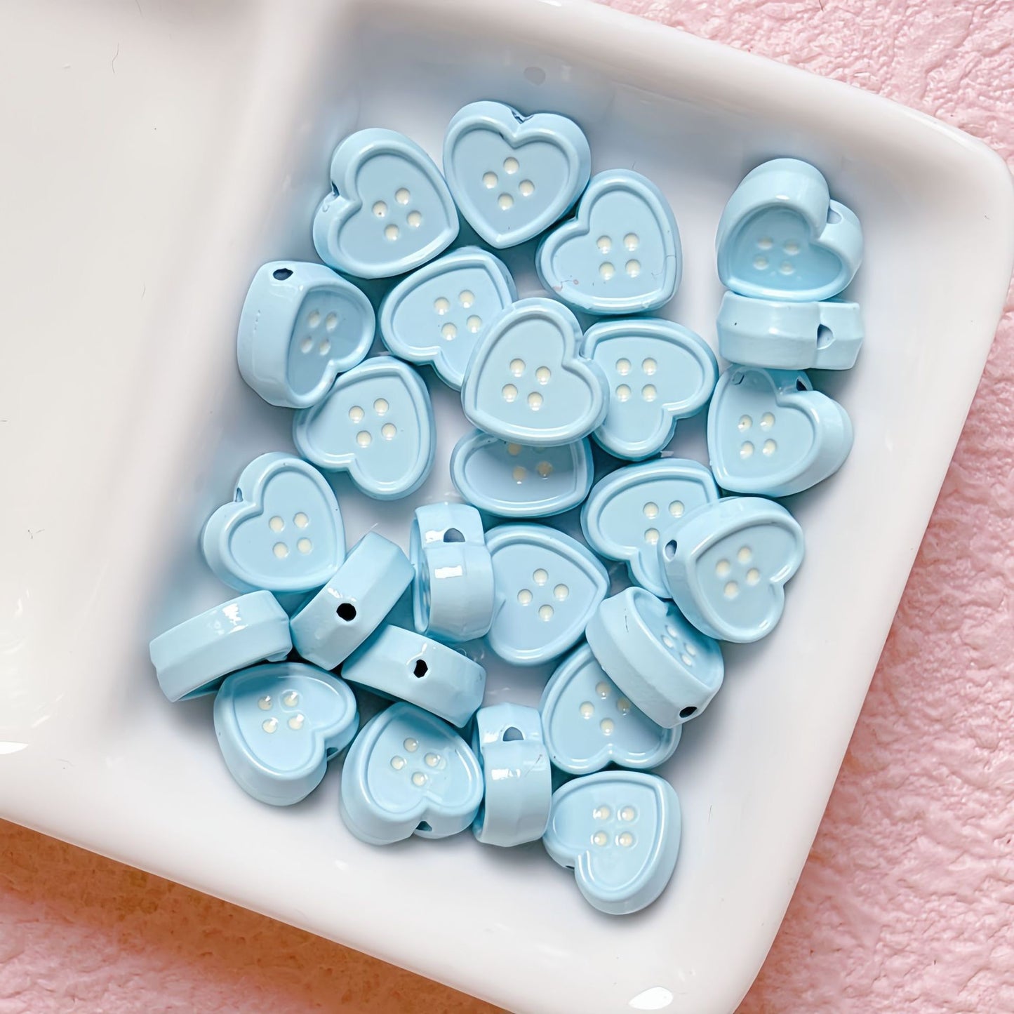 Love Heart Alloy Beads