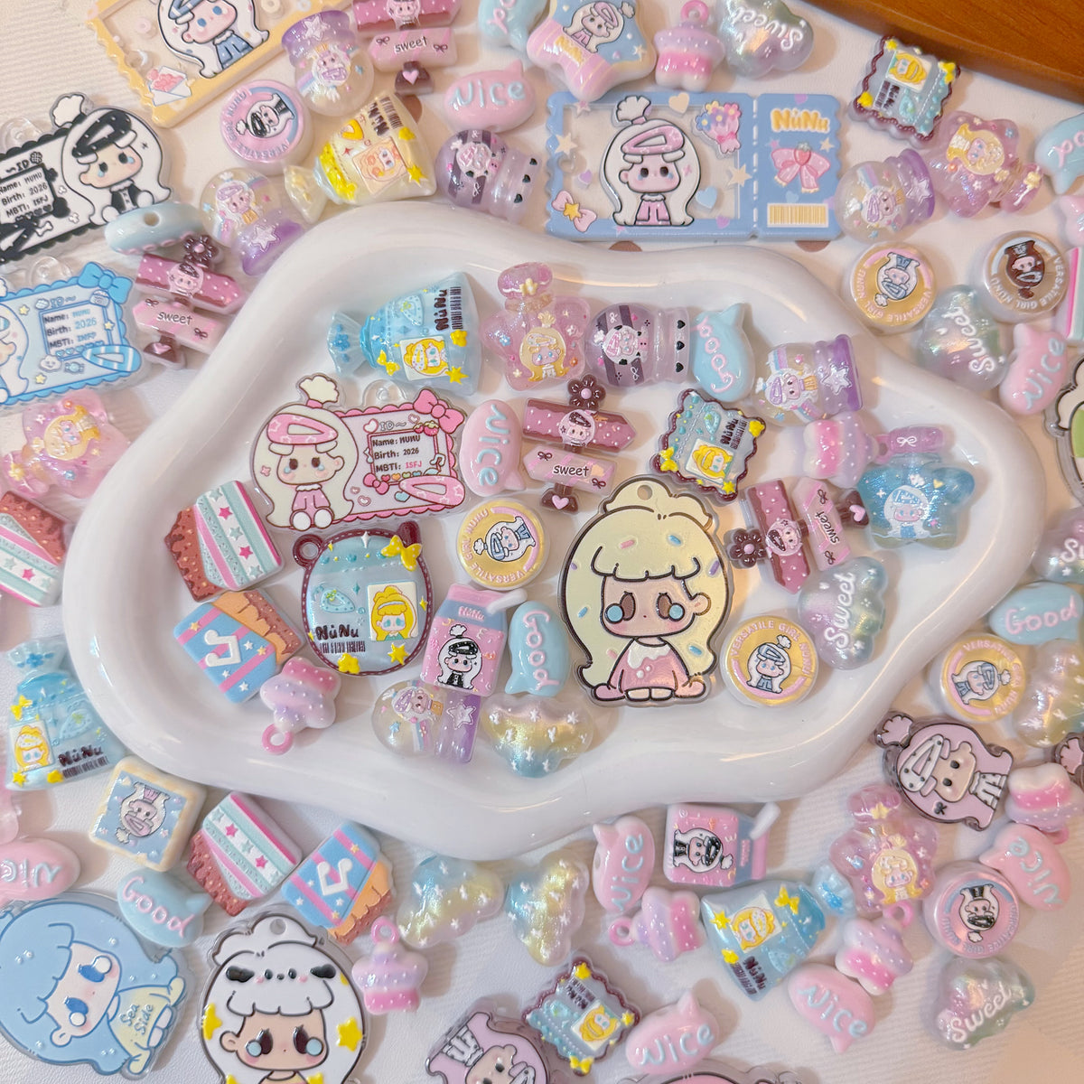 Cute Hand‑Made Embossed Beads
