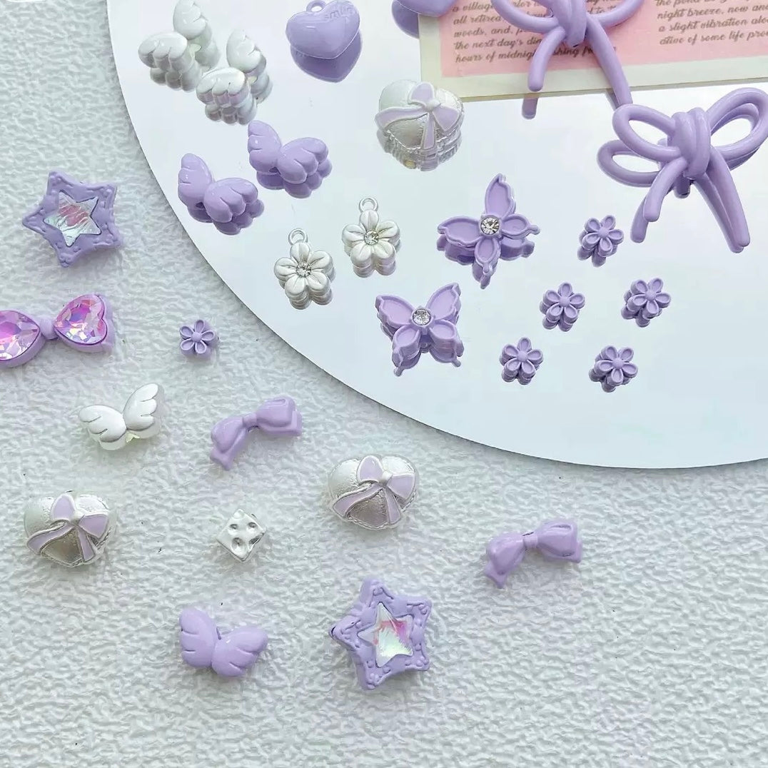 Purple-Colored Alloy Beads