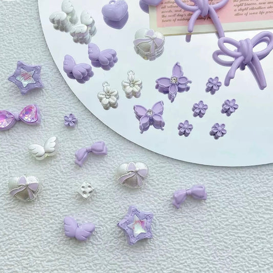 Purple-Colored Alloy Beads