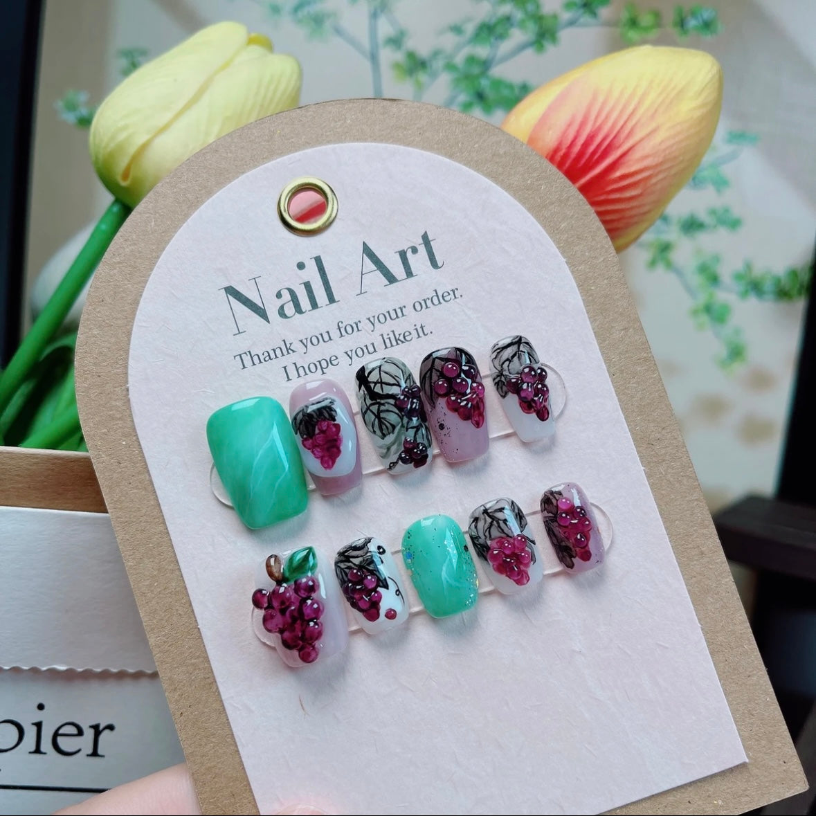 Grape Handmade Nail