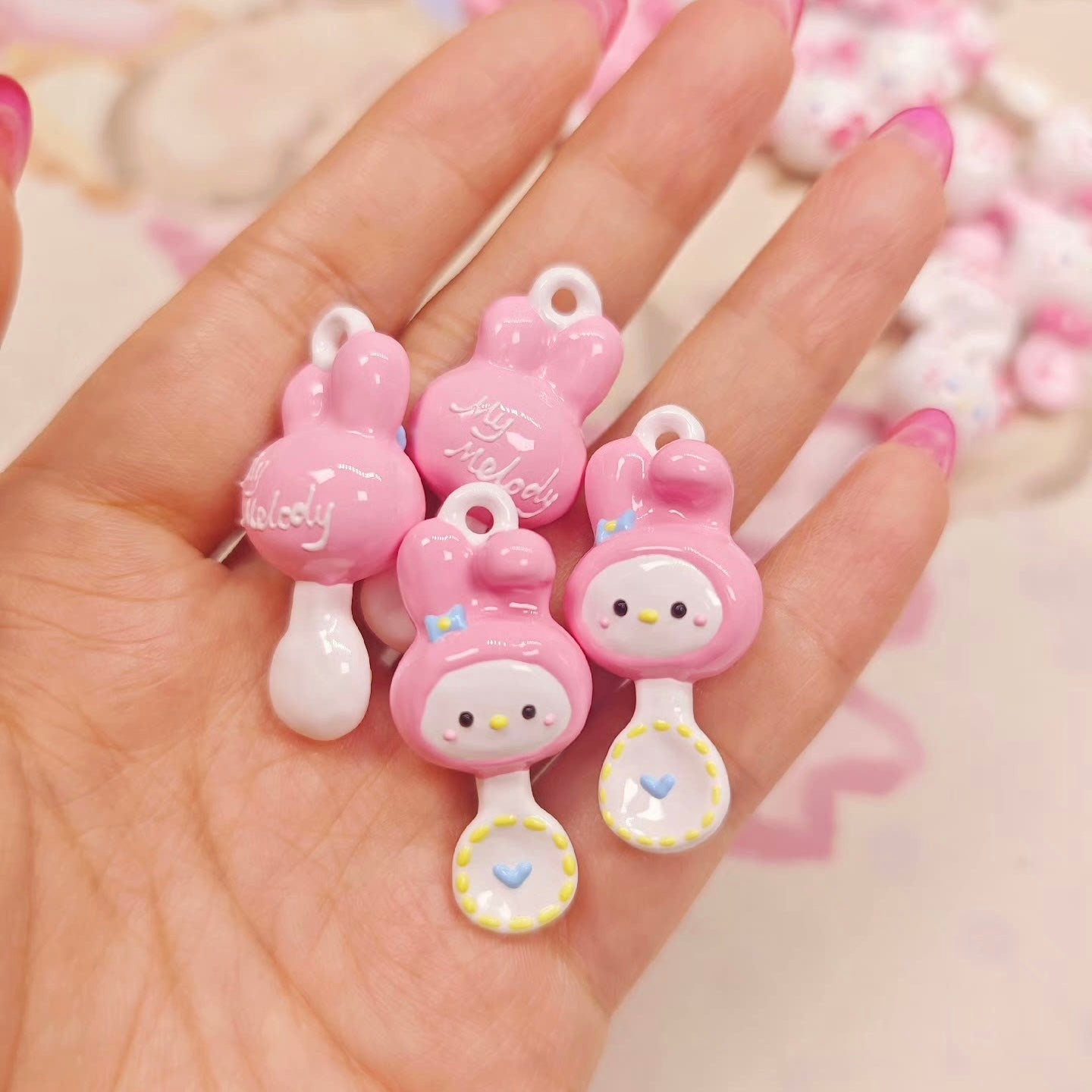 Hello Kitty Melody Alien Hand-Painted Beads