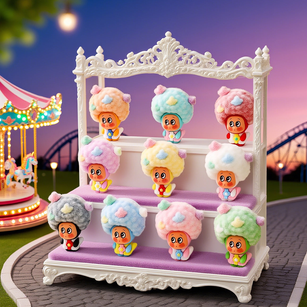 A little Guy With An Afro Charm