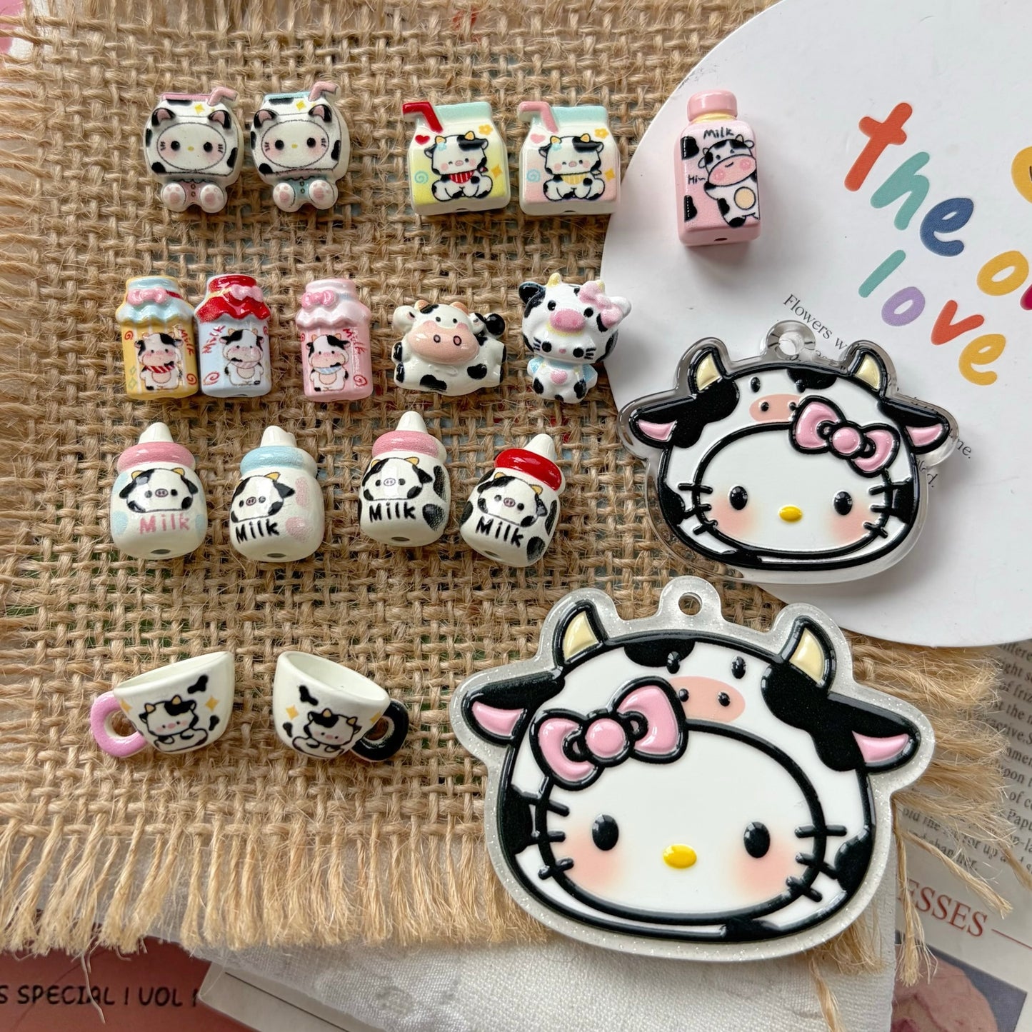 Cute Cow Alloy Beads