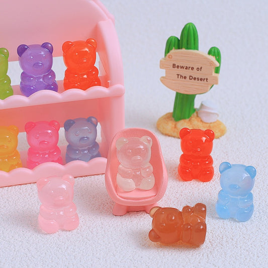 Cute 3D Glowing Bear Charm